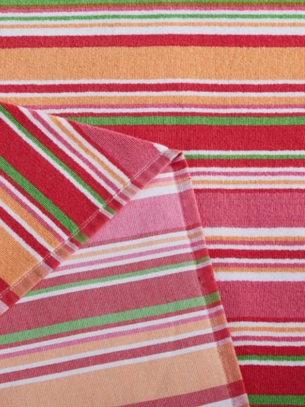 2-in-1 Beach Towel and Tote Bag by Himatsingka |‎ Pink & Green Striped | NWT